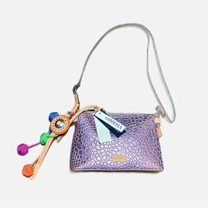 NWT Consuela Pink Metallic Handbag